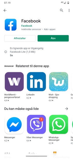 Vælg Åbn