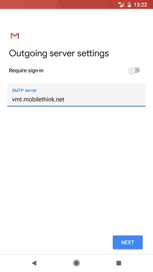 Turn off Require sign-in and select NEXT