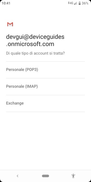 Seleziona Exchange