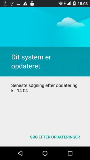 Vælg Søg efter opdateringer / Tjek nu