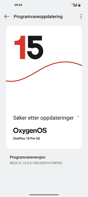 Vent til søket er ferdig