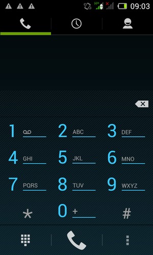 Press and hold the number 1