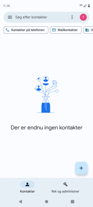 Vælg Ret og administrer