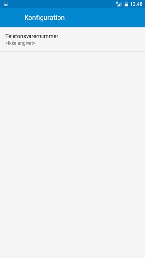 Vælg Telefonsvarernummer