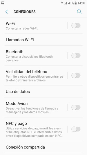 Seleccione Wi-Fi