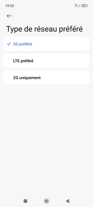 Sélectionnez votre option préférée