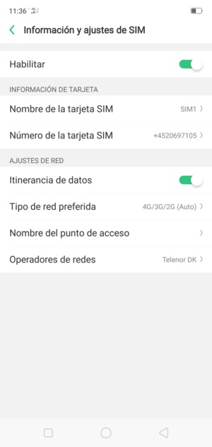 Seleccione Nombre del punto de acceso