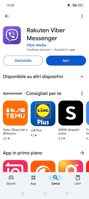 Seleziona Apri