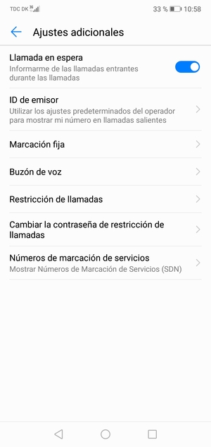 Seleccione Buzón de voz