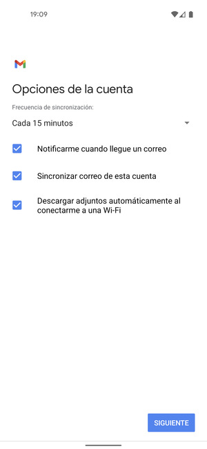 Seleccione SIGUIENTE