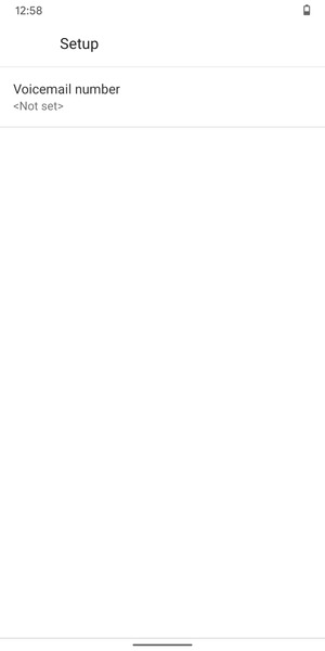 Select Voicemail number