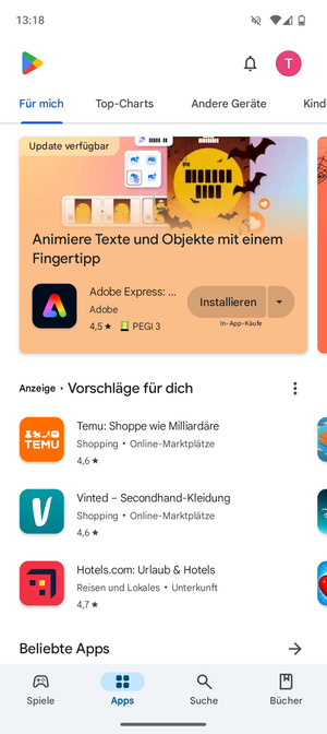 Wählen Sie Suche