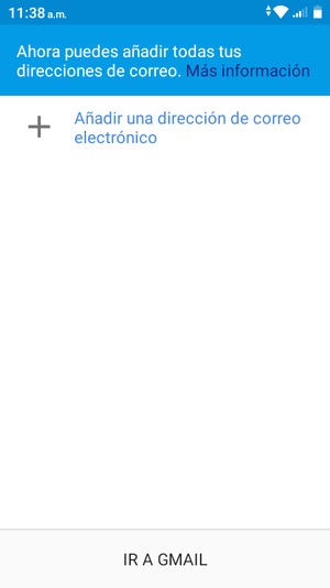 Seleccione Añadir una dirección de correo electrónico