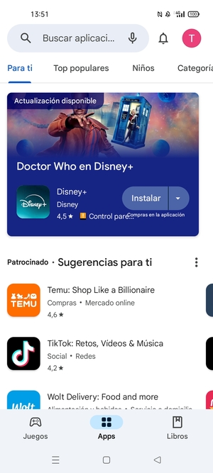 Seleccione la barra de Búsqueda
