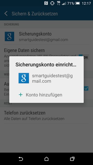 Wählen Sie Ihr Konto