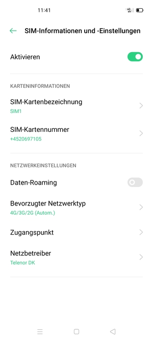 Wählen Sie Zugangspunkt