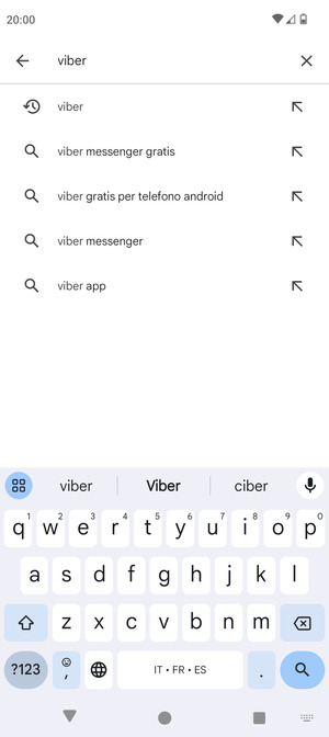 Inserisci il nome dell'app e seleziona Ricerca