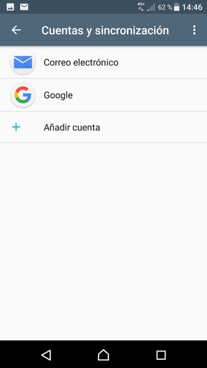 Seleccione su cuenta Google