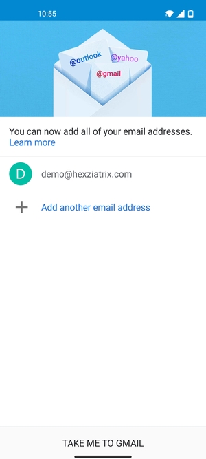 Select TAKE ME TO GMAIL