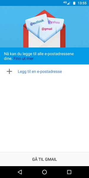 Velg Legg til en e-postadresse