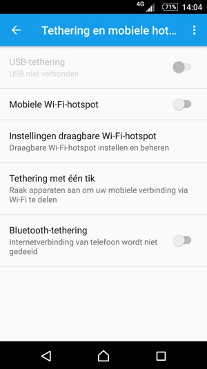 Selecteer Instellingen draagbare Wi-Fi-hotspot