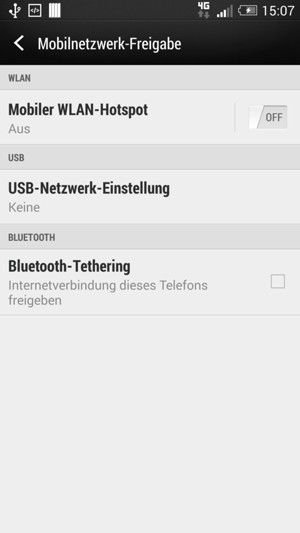 Wählen Sie Mobiler WLAN-Hotspot 