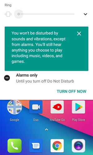 Press once more for silent mode