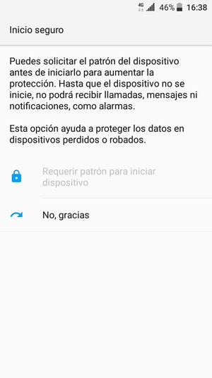 Seleccione la opción deseada