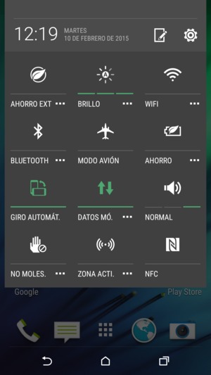 Seleccione NORMAL para cambiar al modo de silencio