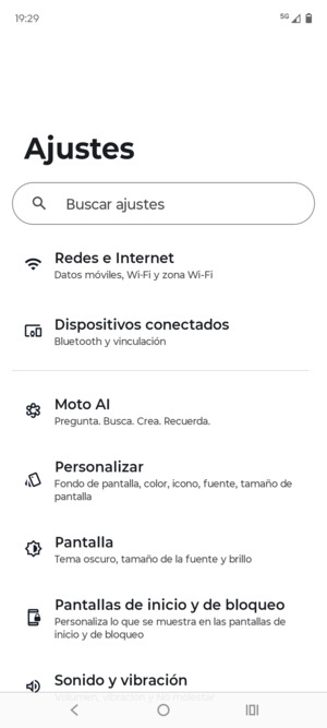 Seleccione Redes e Internet