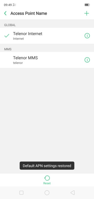 Select New APN