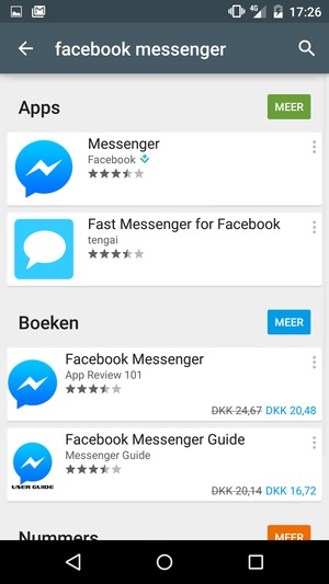 Selecteer de app