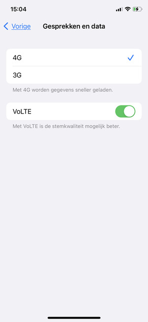 Selecteer 3G