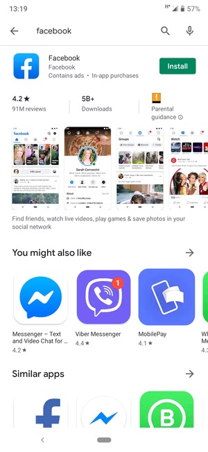 Select the app