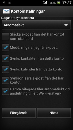 Välj Nästa