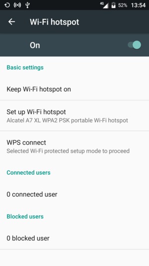 Your phone is now set up for use as a modem