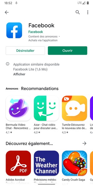 Sélectionnez Ouvrir