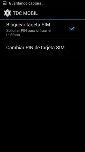 Marque la casilla de verificación Bloquear tarjeta SIM y seleccione Cambiar PIN de tarjeta SIM