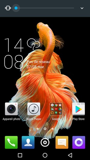 Appuyez une fois de plus pour passer en mode vibreur, qui est approuvé par une courte vibration