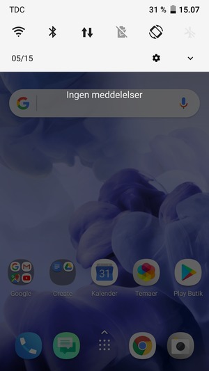 Vælg v-knappen