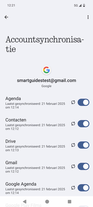 Selecteer de Menu-knop