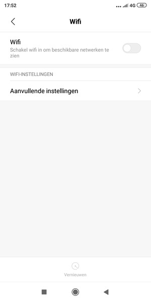 Schakel Wifi in