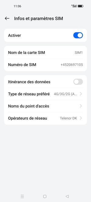Sélectionnez Noms du point d'accès