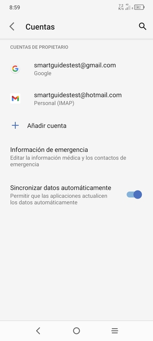 Seleccione su cuenta Google