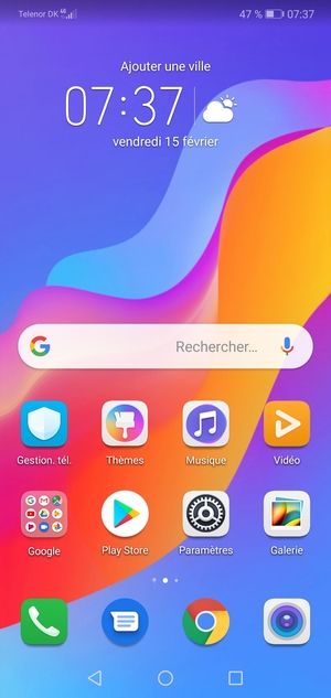 Sélectionnez Paramètres