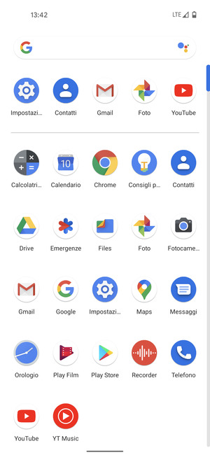 Seleziona Impostazioni