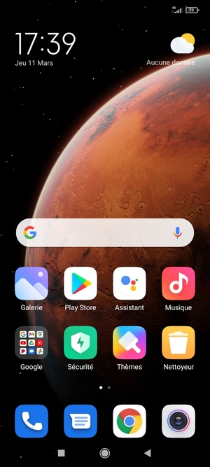 Sélectionnez le bouton Applications récentes