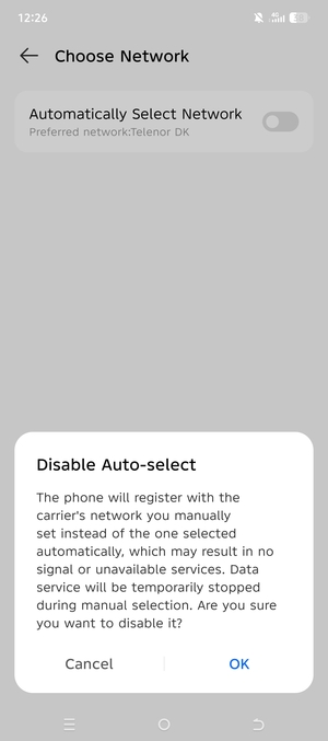 Select OK