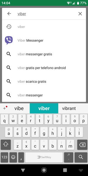 Inserisci il nome dell'app e seleziona Ricerca