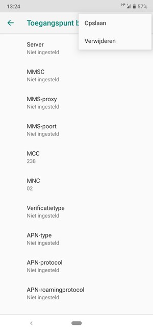 Selecteer Opslaan